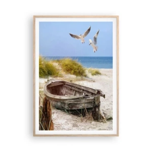 Poster in light oak frame - Bathed in the Sun - 70x100 cm