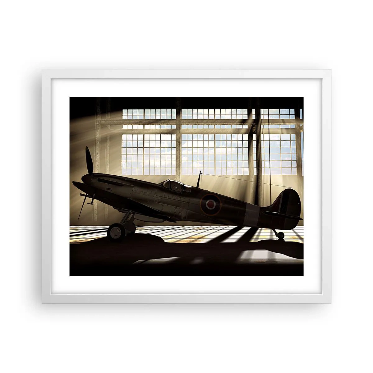 Poster in white frmae - Warrior's Rest - 50x40 cm