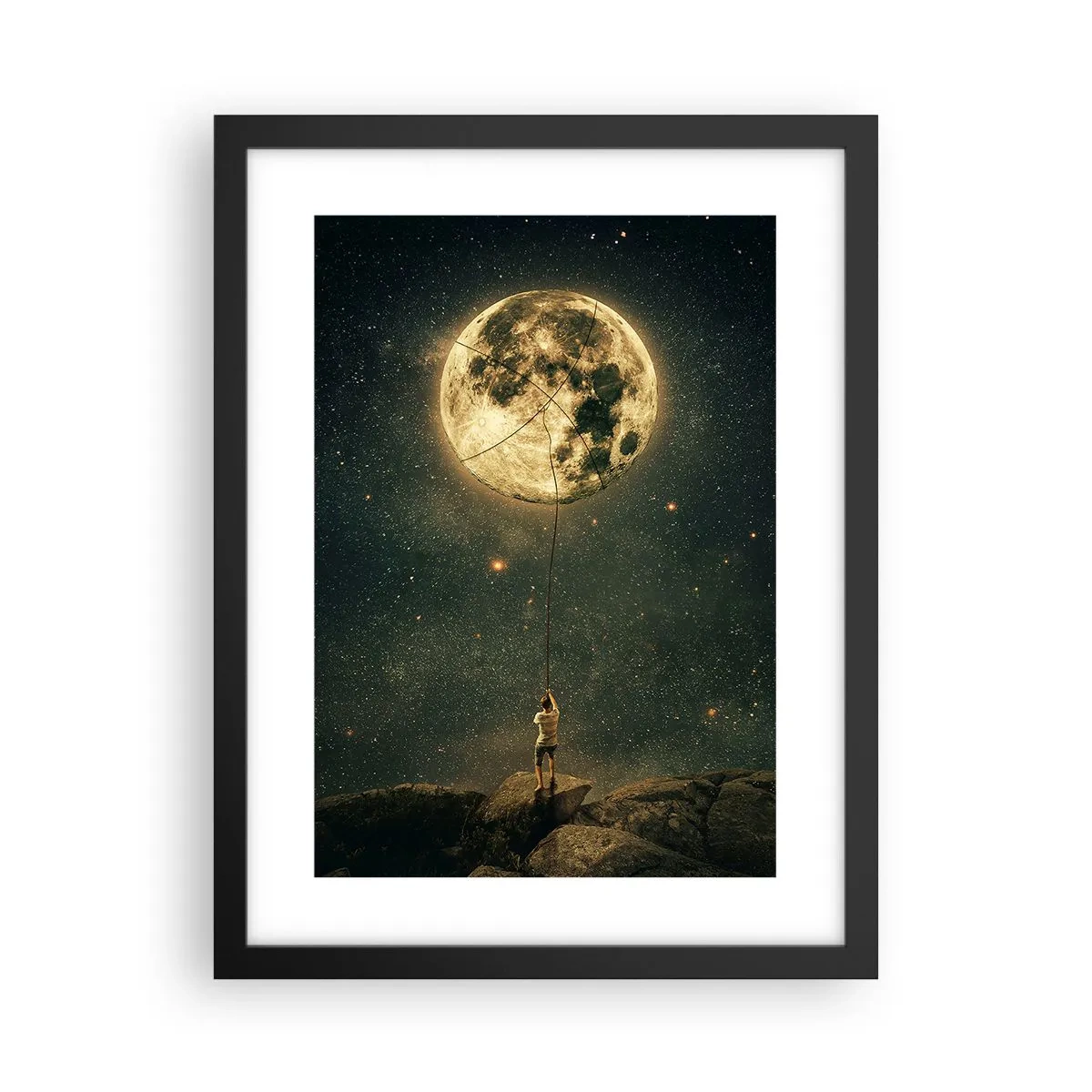 Poster in black frame - One that Stole the Moon - 30x40 cm