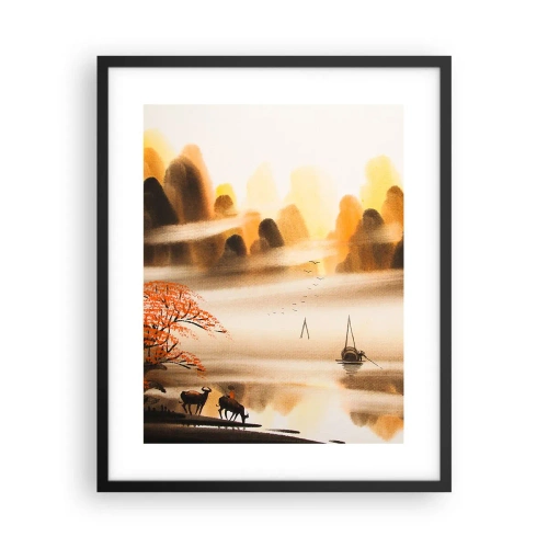 Poster in black frame - Further than Far East - 40x50 cm