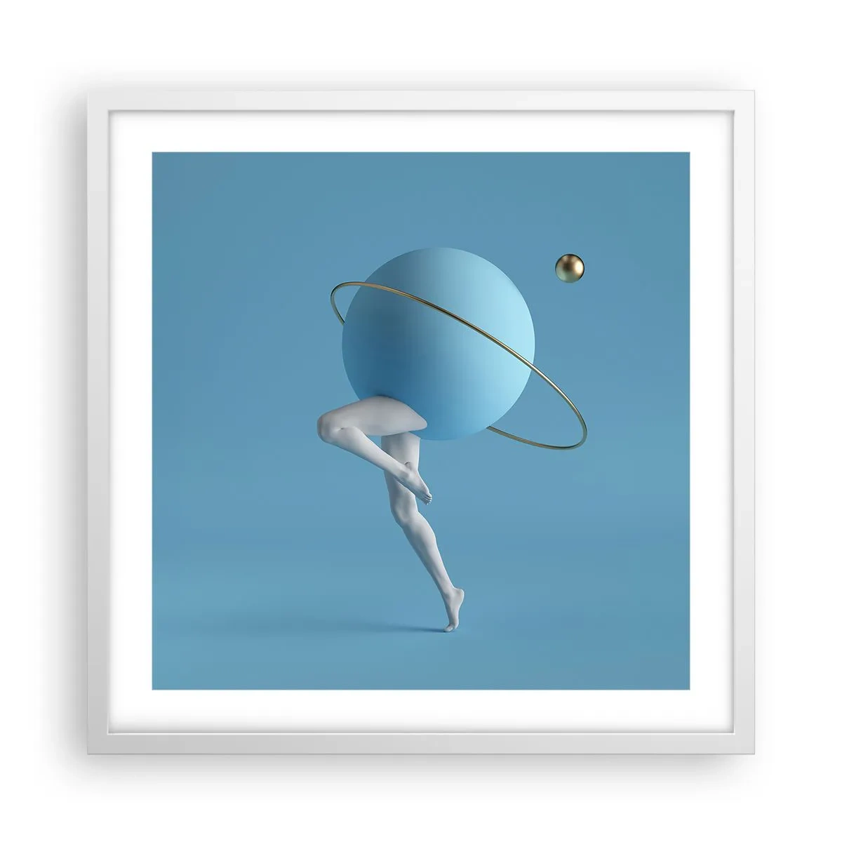 Poster in white frmae - And Planets Are Going Crazy - 50x50 cm