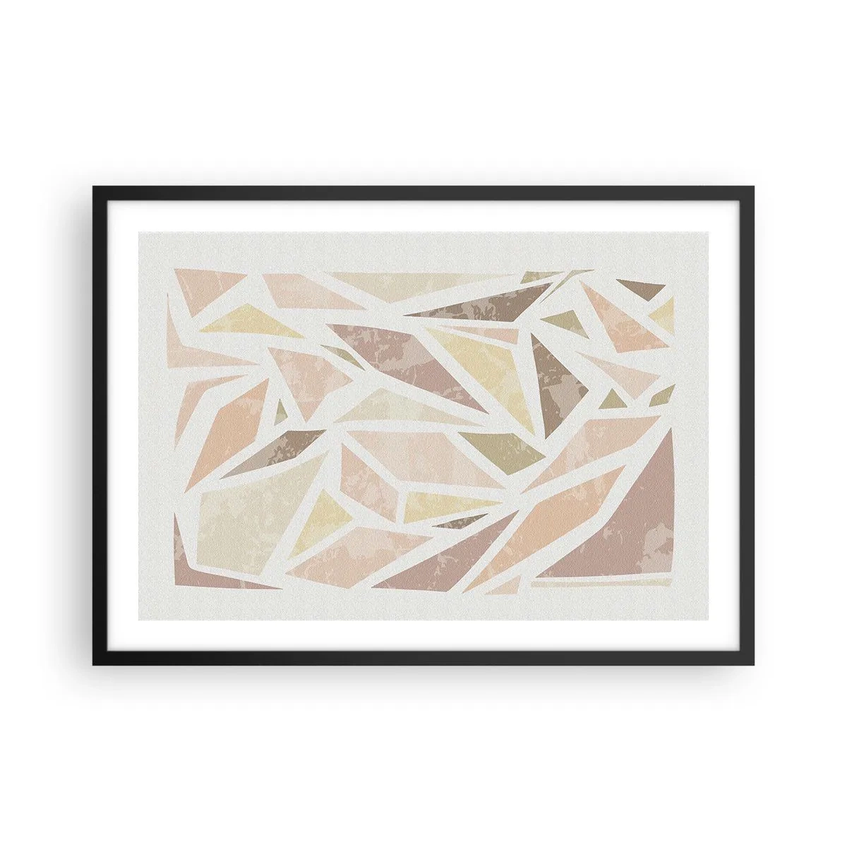 Poster in black frame - Stained Glass Composition - 70x50 cm