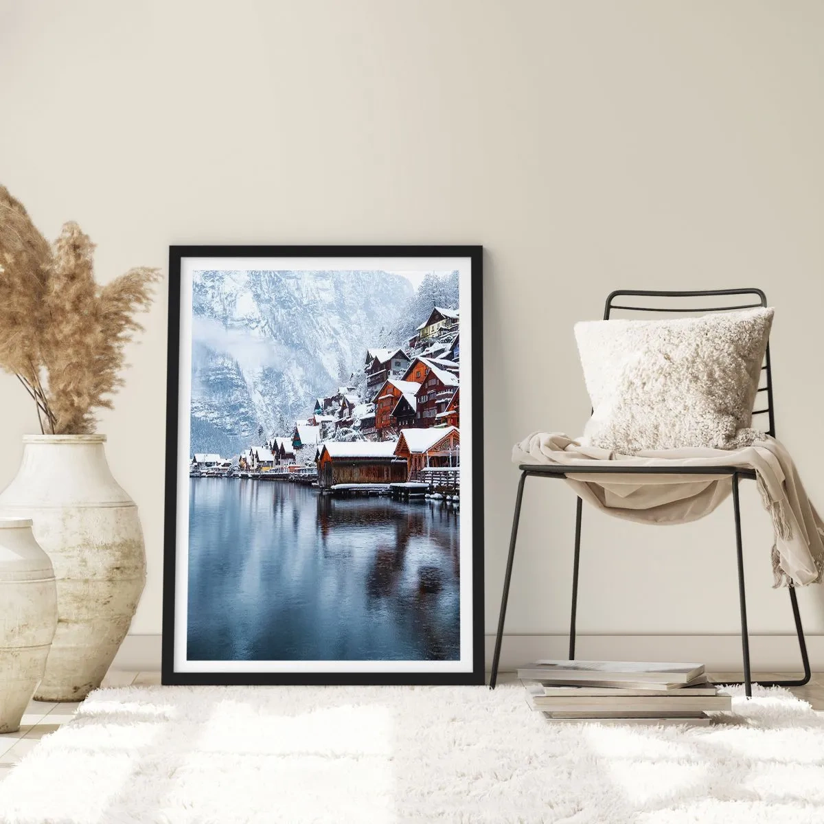 Poster in black frame - In Winter Decoration - 40x50 cm
