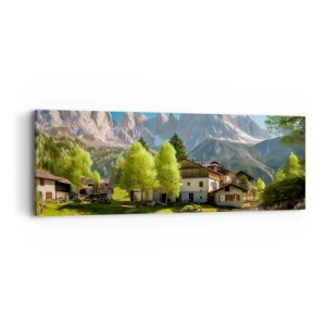 Canvas picture - Alpine Idyll - 90x30 cm