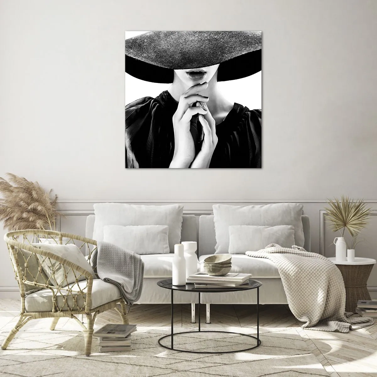 Glass picture - Hidden Beauty - 30x30 cm