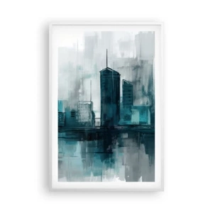 Poster in white frmae - City in the Colour of Rain - 61x91 cm