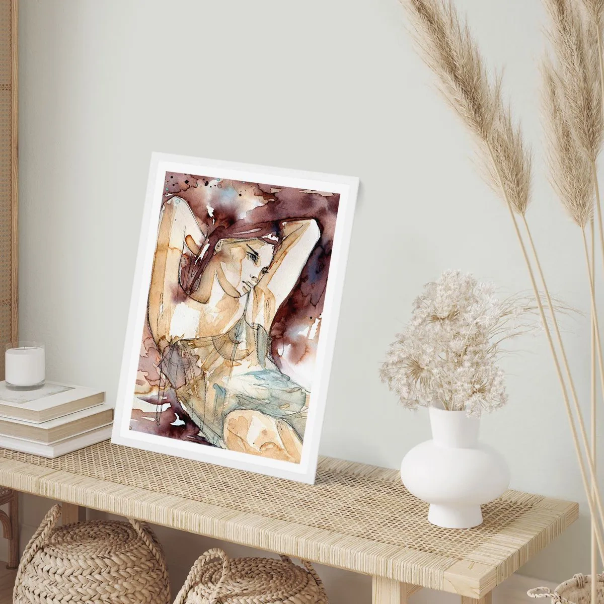 Poster in white frmae - In Lilly's Mood - 40x50 cm