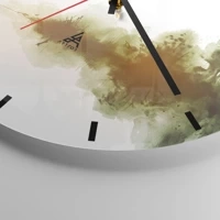 Clock face with lines