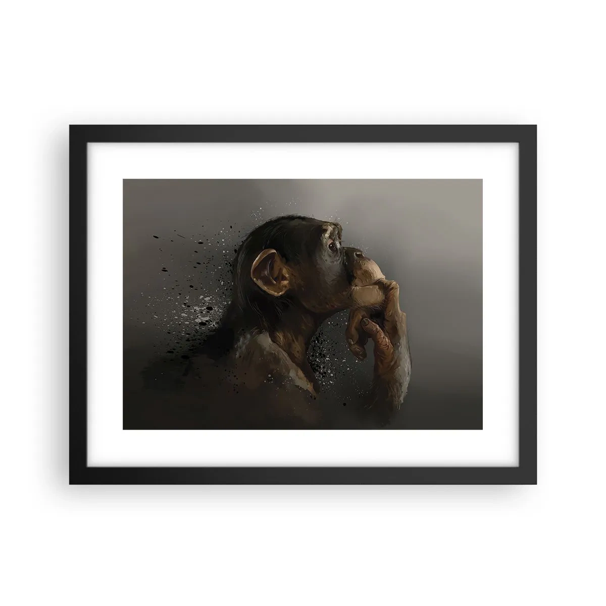 Poster in black frame - Certainly a Thinker - 40x30 cm