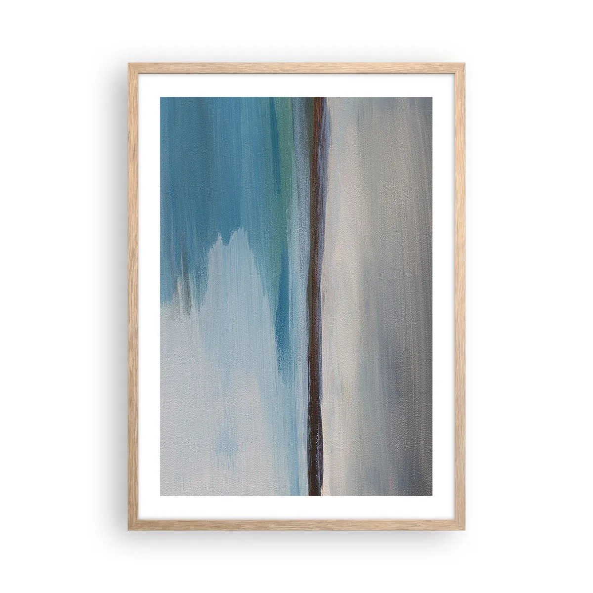 Poster in light oak frame - Horizontal Landscape - 50x70 cm