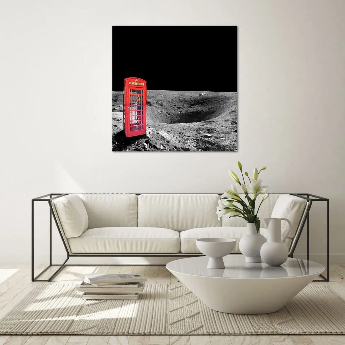 Glass picture - Space Joke - 60x60 cm
