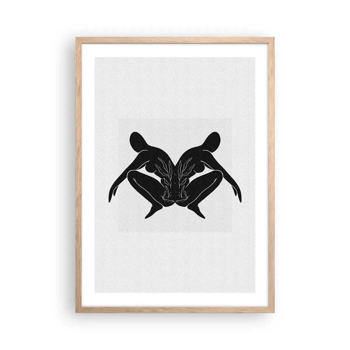 Poster in light oak frame - Mutual Soul - 50x70 cm