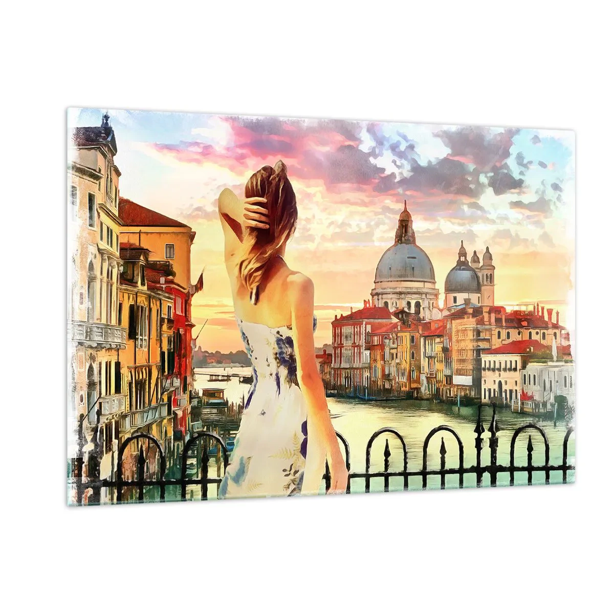 Glass picture - Venice Adventure - 120x80 cm