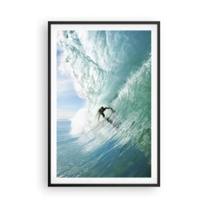 Poster in black frame - Riding the Wave - 61x91 cm