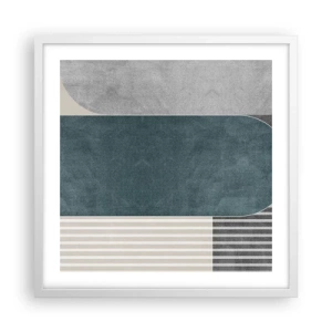 Poster in white frmae - Levelled Composition - 50x50 cm