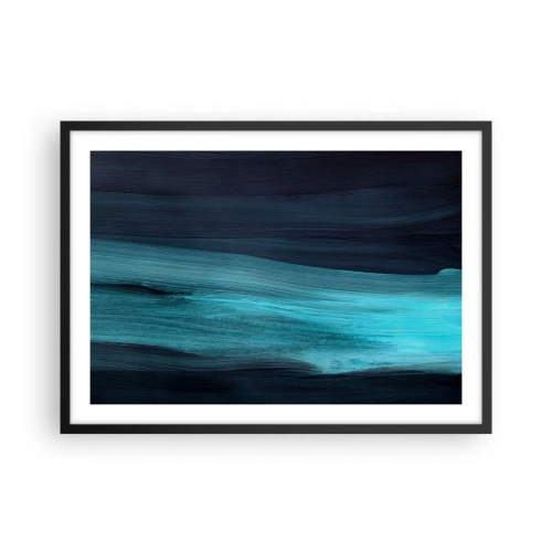 Poster in black frame - Swim with the Flow - 70x50 cm