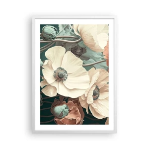 Poster in white frmae - Whisper of the Poppies - 50x70 cm