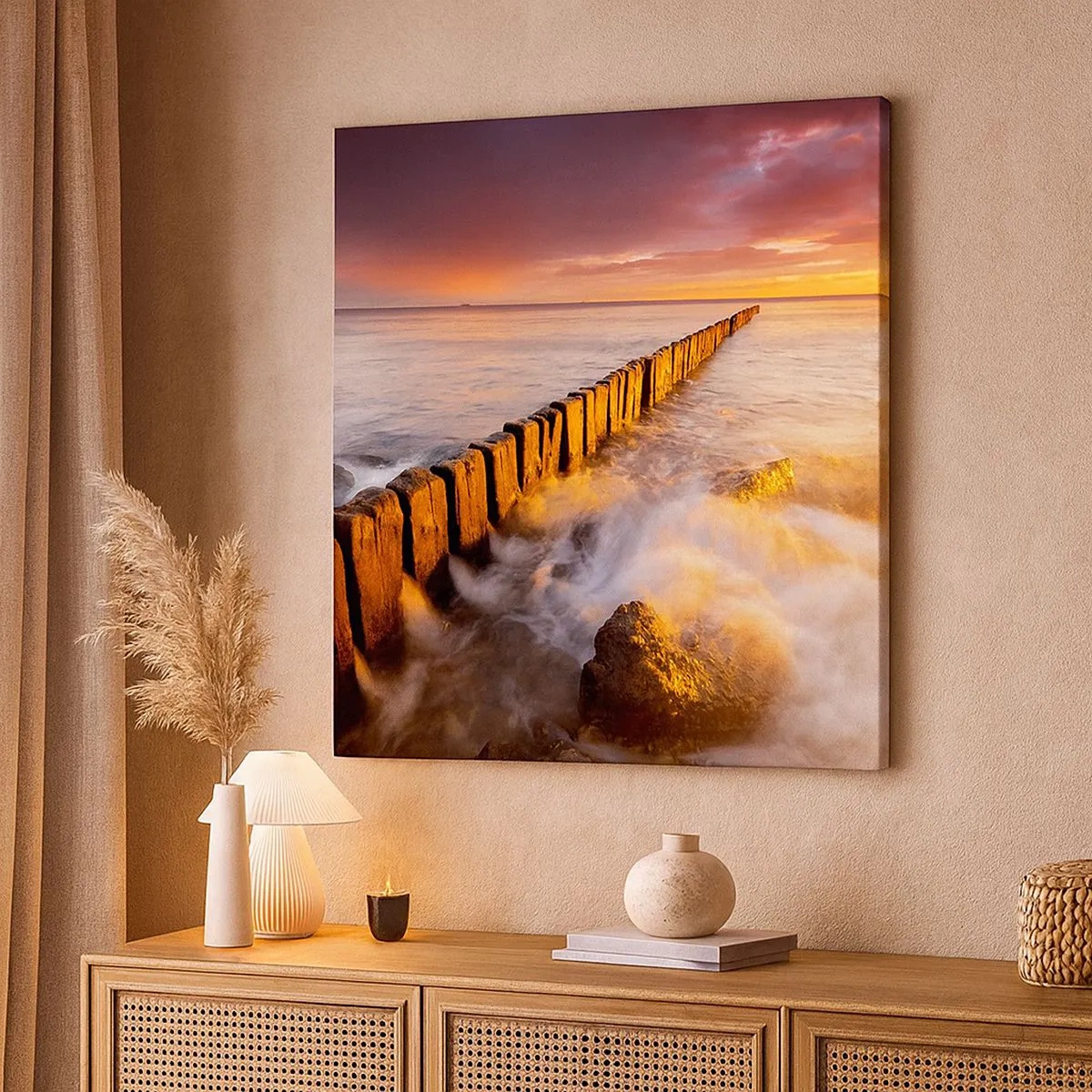 Canvas picture - Gentleness of Waves - 30x30 cm