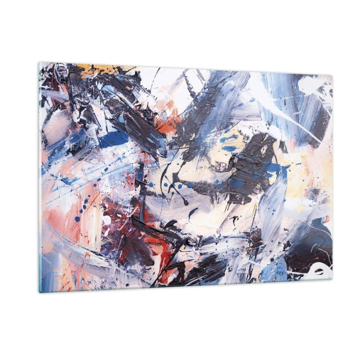 Glass picture - Crazy Dance of Abstraction - 120x80 cm