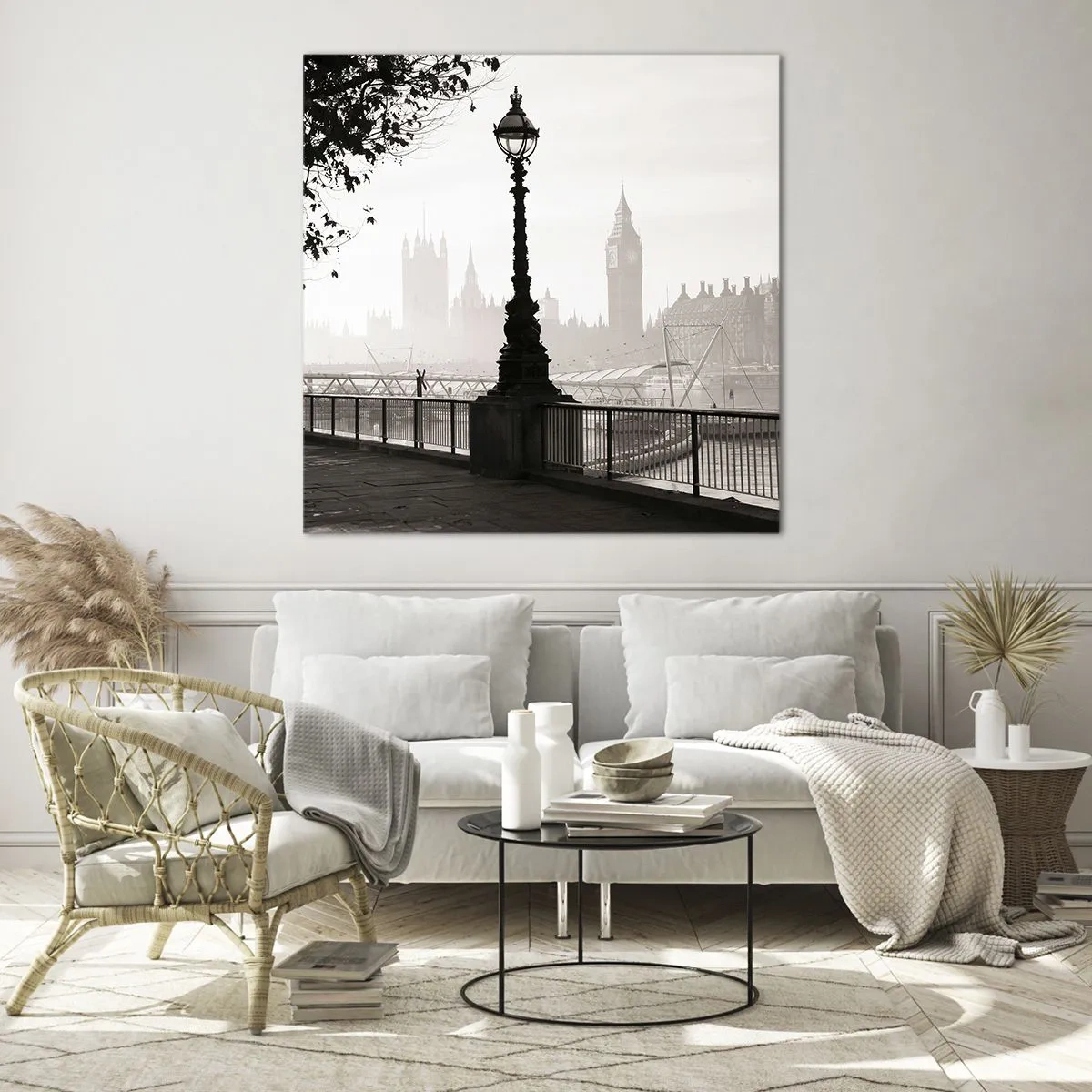 Glass picture - London Morning - 60x60 cm