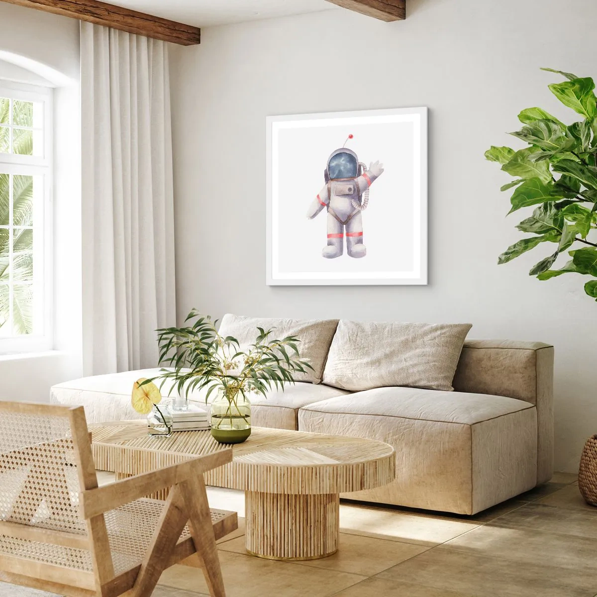 Poster in white frmae - So Long! - 30x30 cm