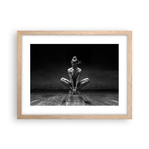 Poster in light oak frame - Concentration of Dancing Energy - 40x30 cm