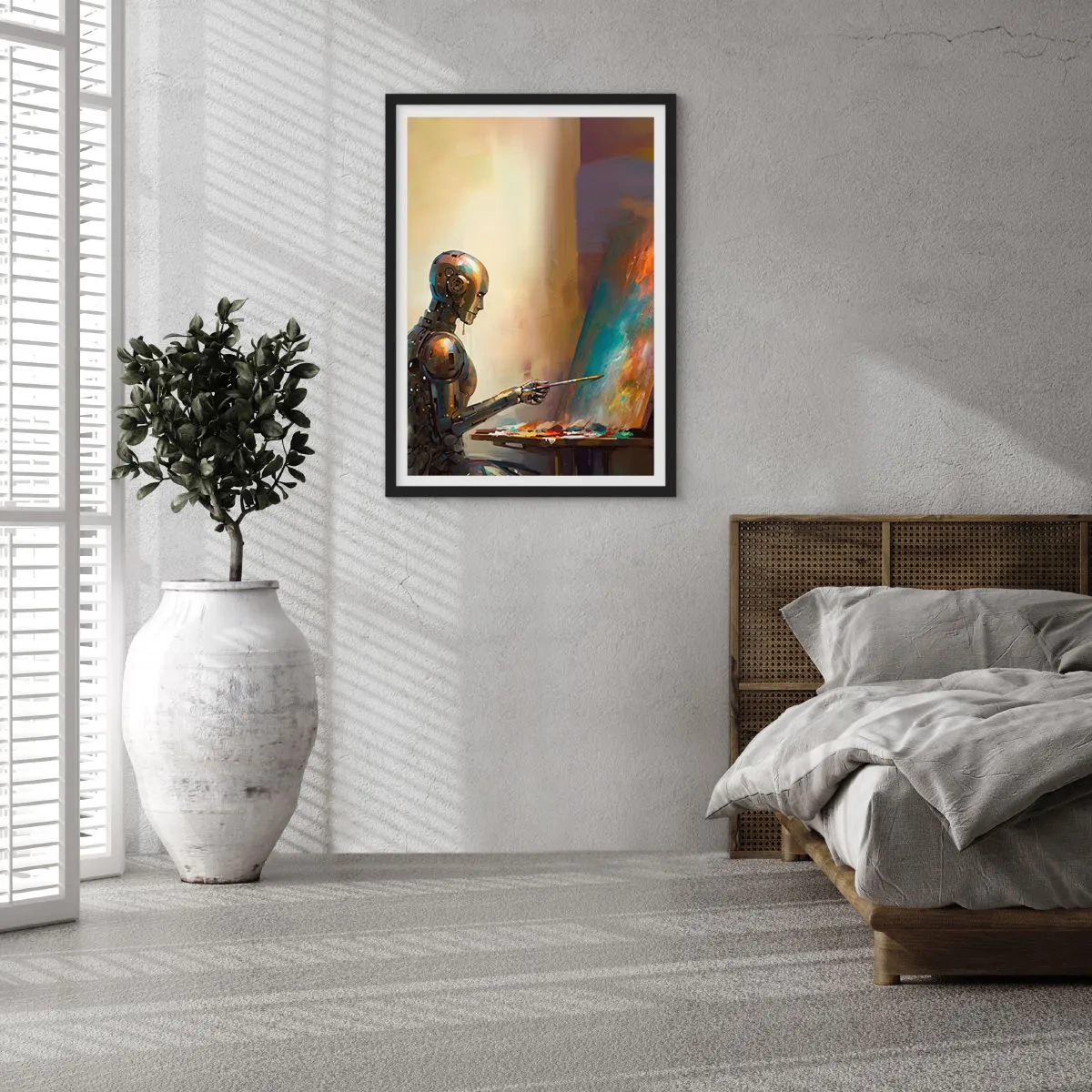 Poster in black frame - Art of the Future - 40x50 cm