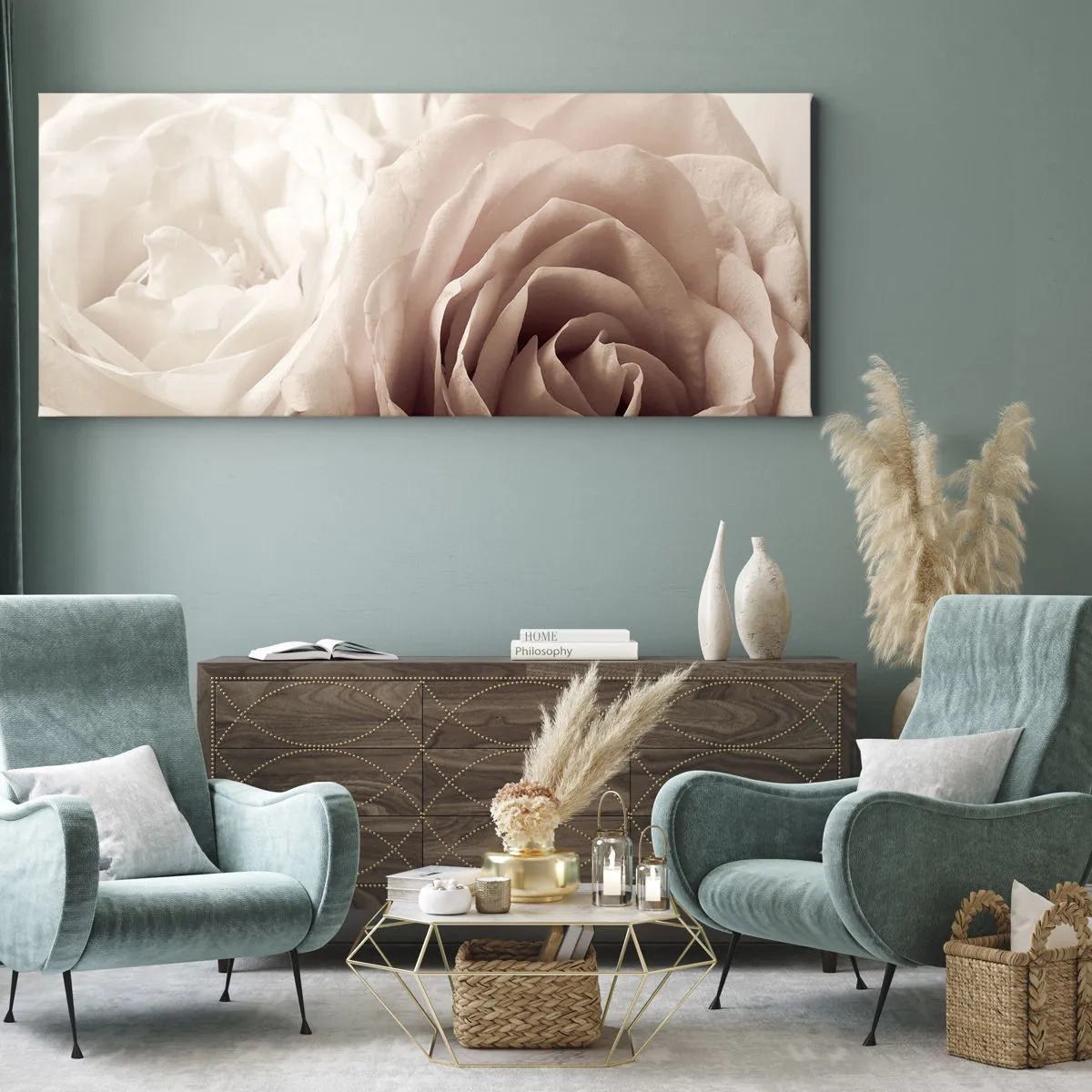 Canvas picture - In the Heart of a Rose - 100x40 cm