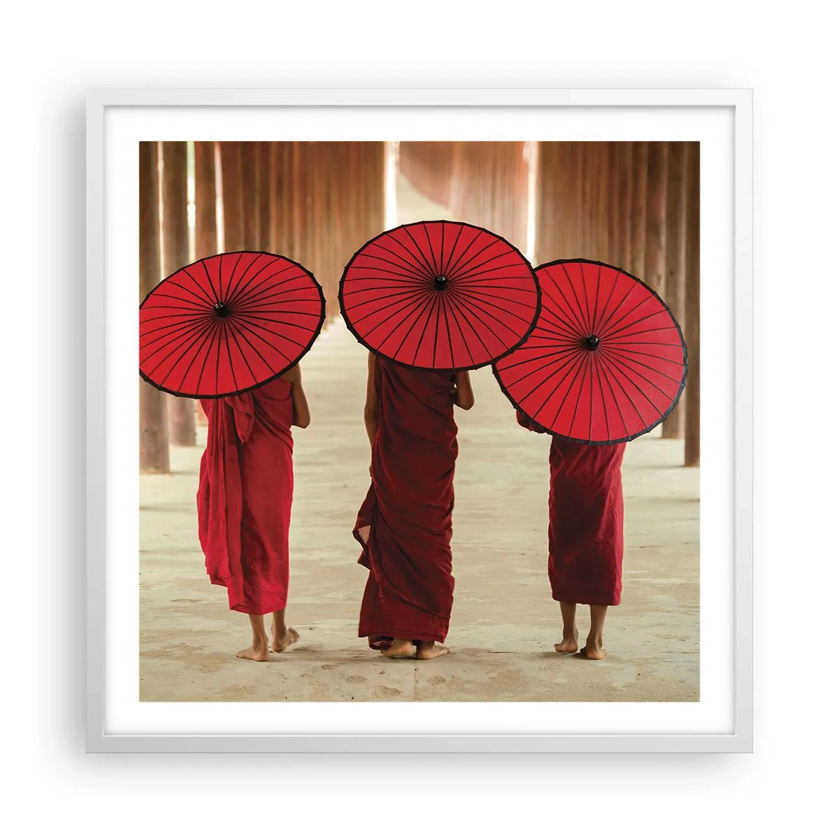 Poster in white frmae - On the Way to Pure Country - 60x60 cm