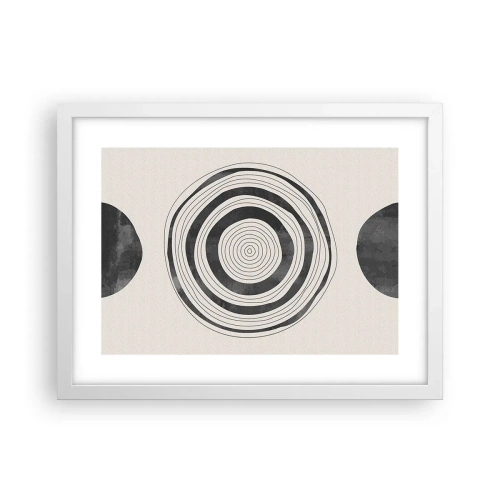 Poster in white frmae - Important What's in Between - 40x30 cm