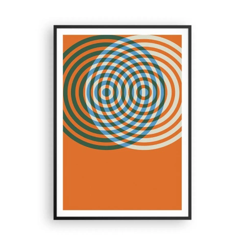 Poster in black frame - Abstract Variation on a Circle - 70x100 cm