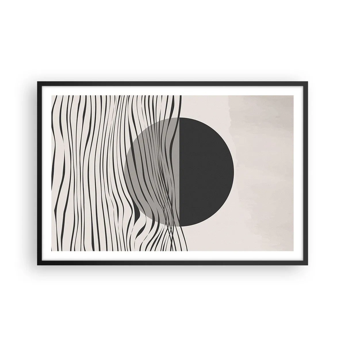 Poster in black frame - Half Composition - 91x61 cm