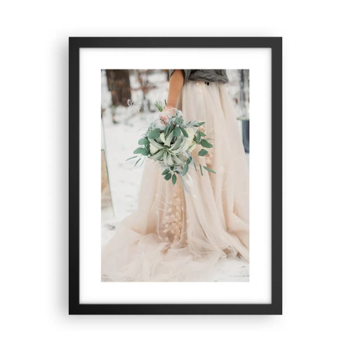 Poster in black frame - And They Lived Long and Happily - 30x40 cm