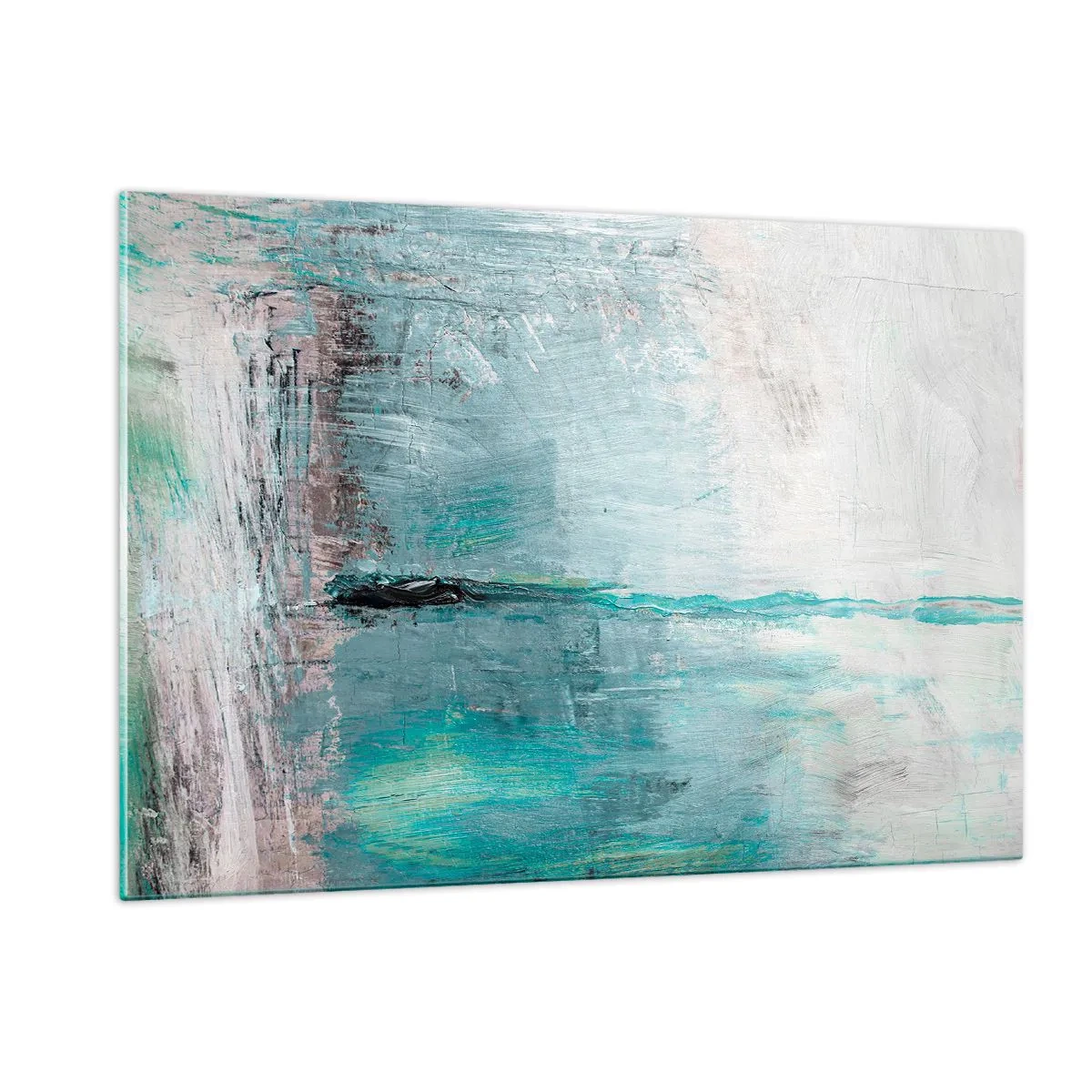 Glass picture - Horizontally in Blue - 120x80 cm