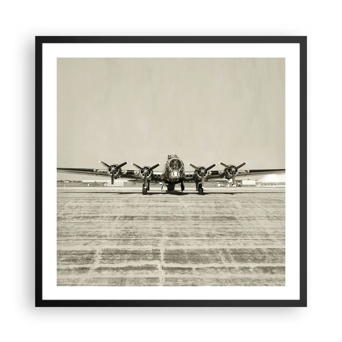 Poster in black frame - Ready as Always - 60x60 cm