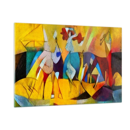 Glass picture - Sun -Life - Happiness - 120x80 cm