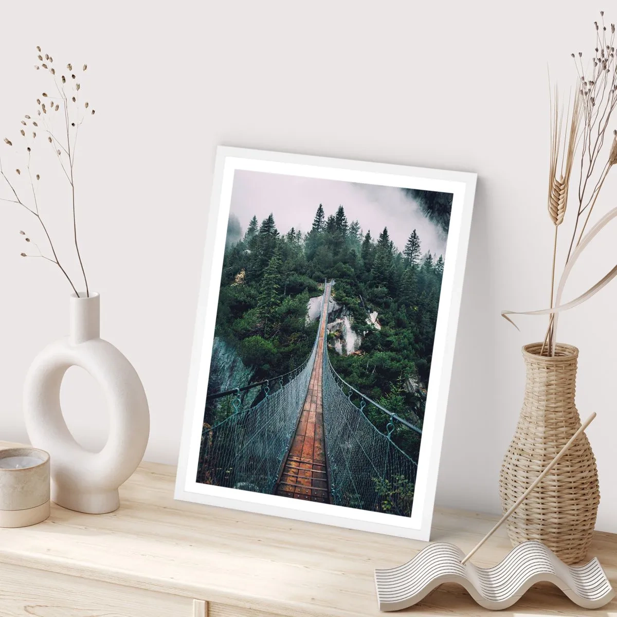 Poster in white frmae - Only for Eagles - 70x100 cm