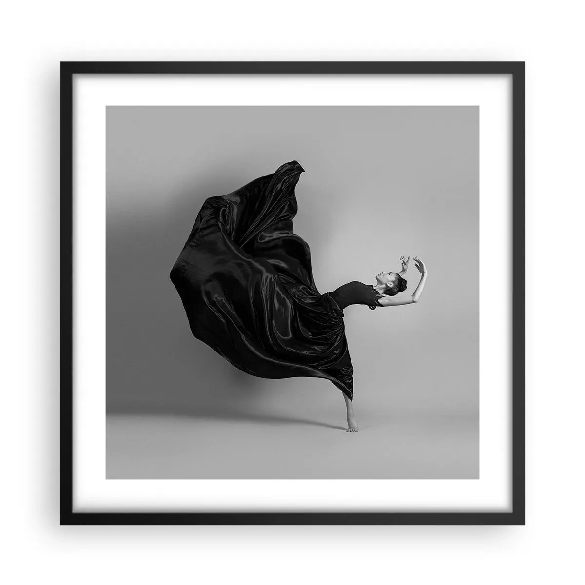 Poster in black frame - On the Wings of Music - 50x50 cm