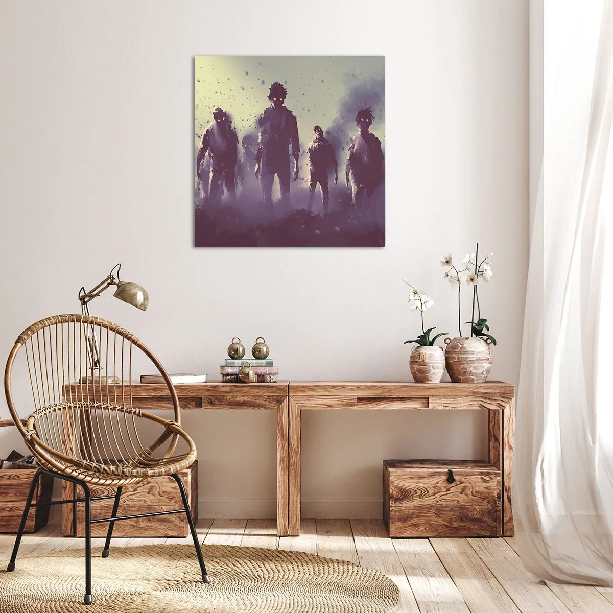 Canvas picture - Watch Out! They Are Coming - 30x30 cm