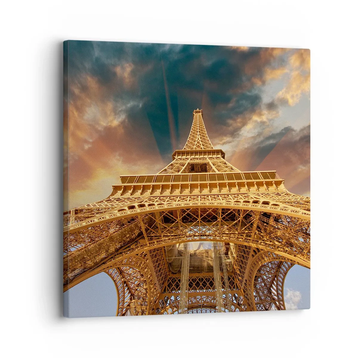 Canvas picture - Man Has Reached the Clouds - 30x30 cm