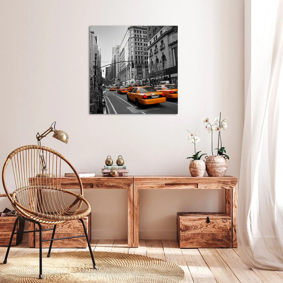 Canvas picture - Suns of a Big City - 50x50 cm