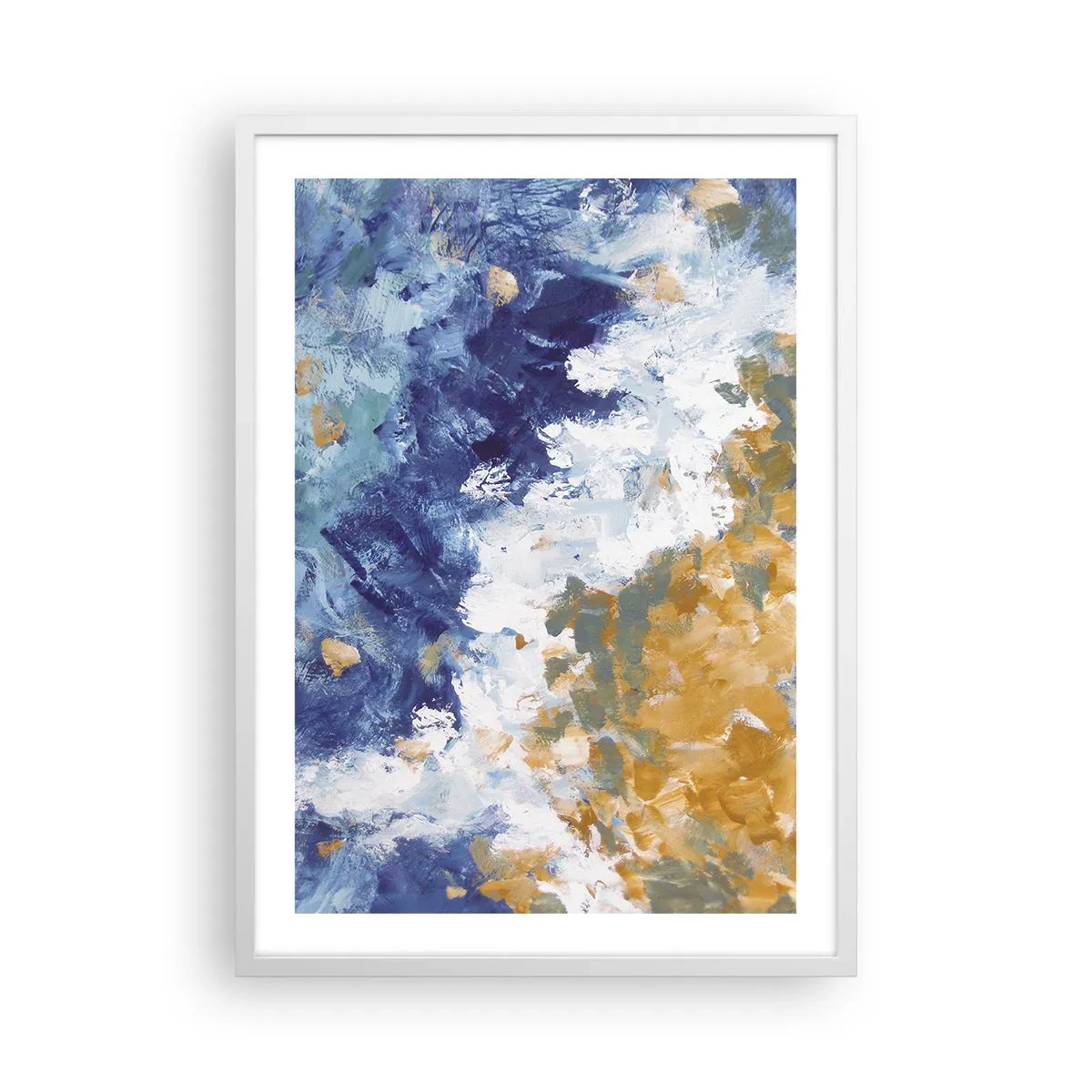 Poster in white frmae - The Dance of Elements - 50x70 cm