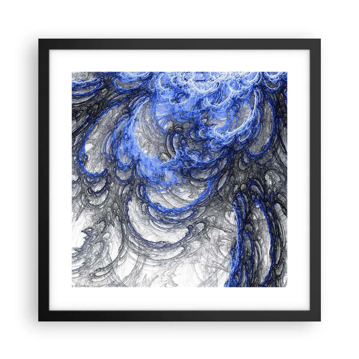 Poster in black frame - Birth of a Wave - 40x40 cm