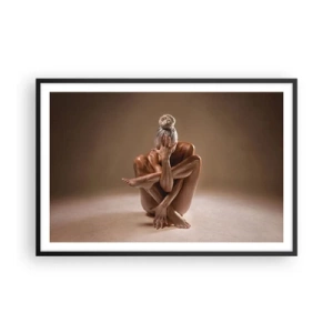 Poster in black frame - Unity of Body and Spirit - 91x61 cm