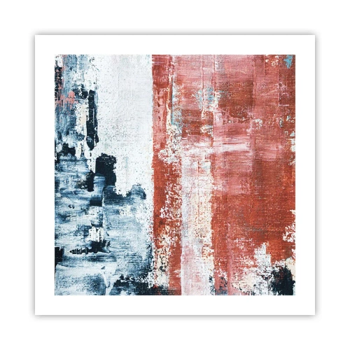 Poster - Abstract Fifty Fifty - 50x50 cm