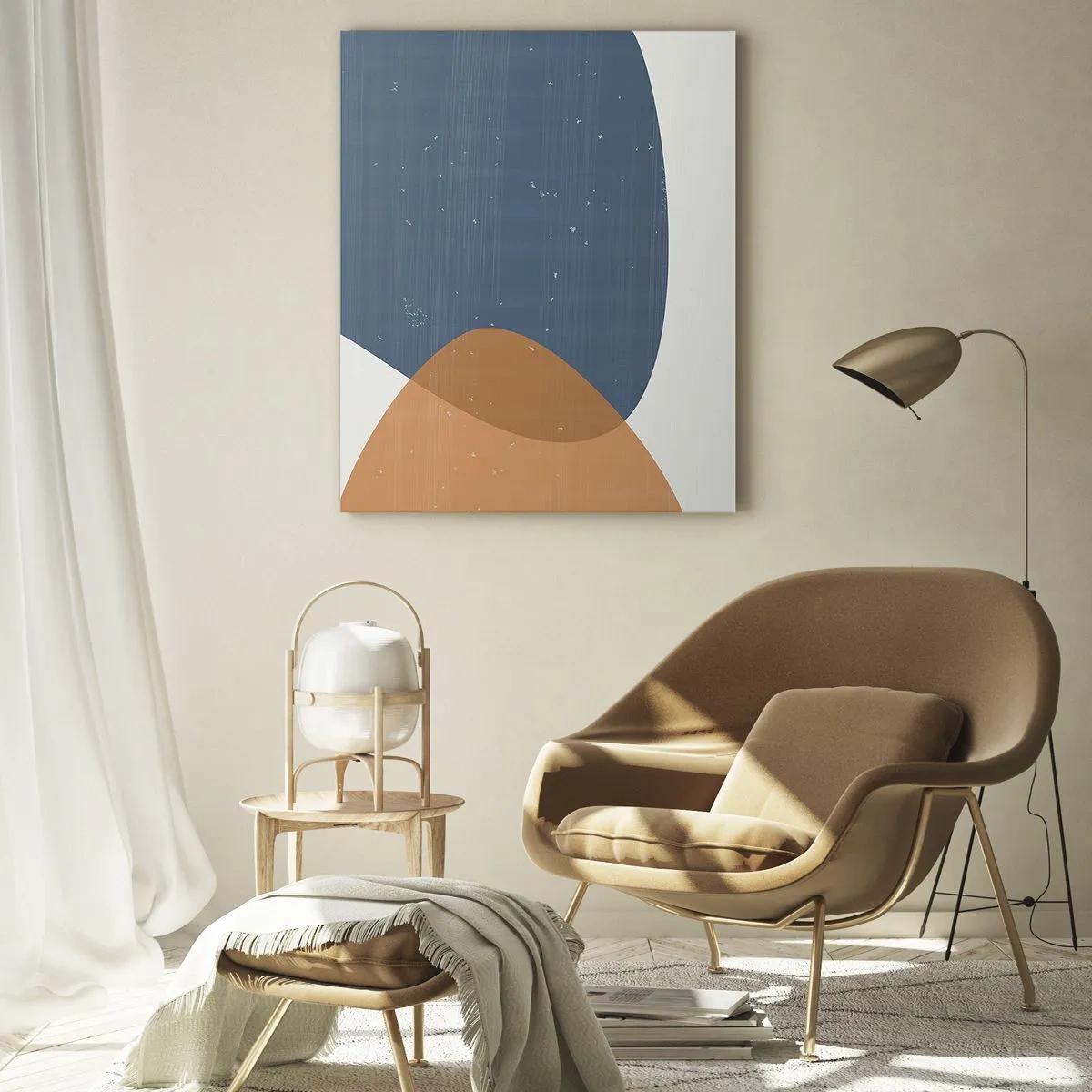 Glass picture - Ovals and Intersections - 70x100 cm