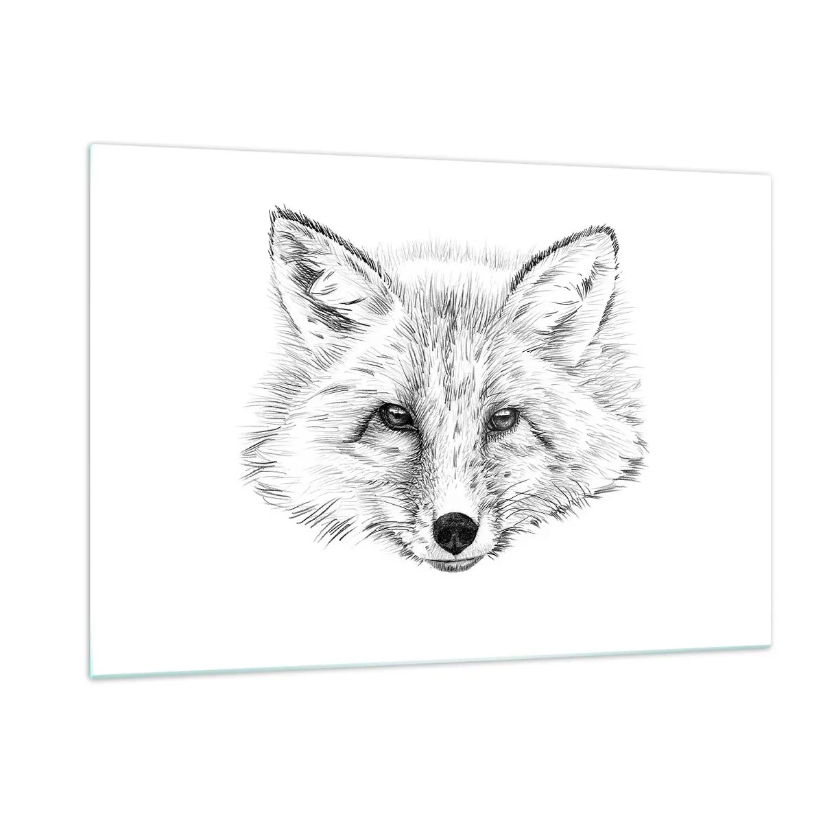 Glass picture - Foxy Look - 120x80 cm