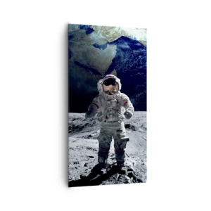 Canvas picture - Greetings from the Moon - 65x120 cm