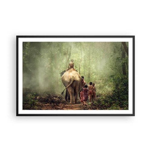 Poster in black frame - New Jungle Book - 91x61 cm