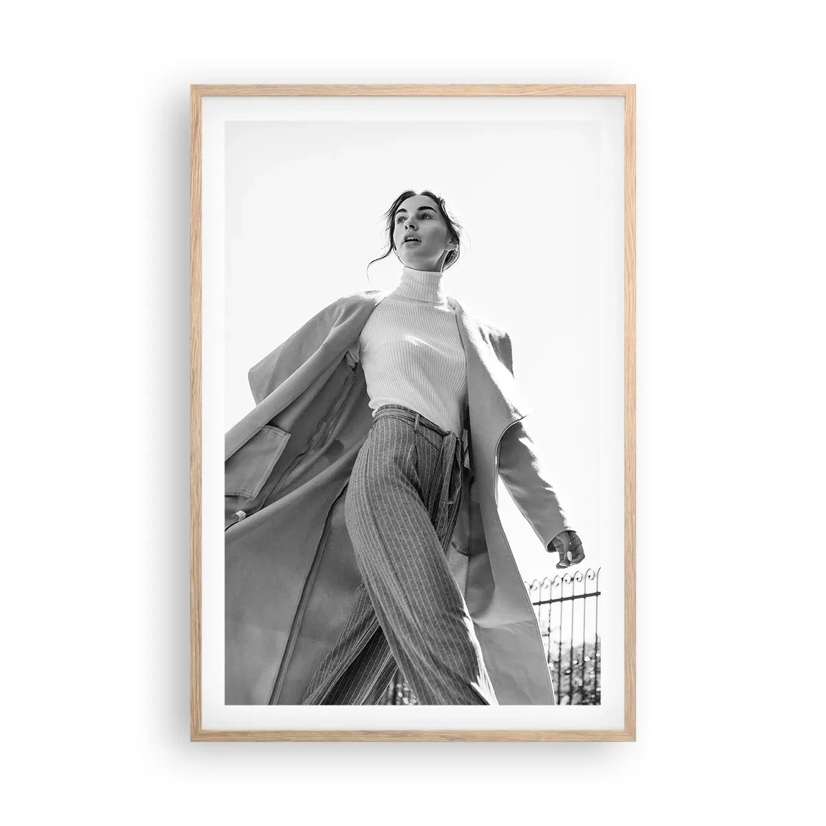 Poster in light oak frame - Are You Coming With Me? - 61x91 cm